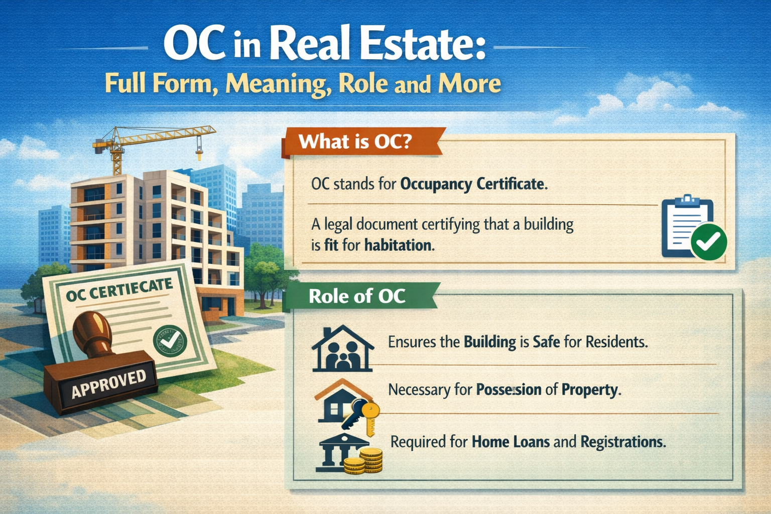 OC in Real Estate: Full Form, Meaning, Role and More