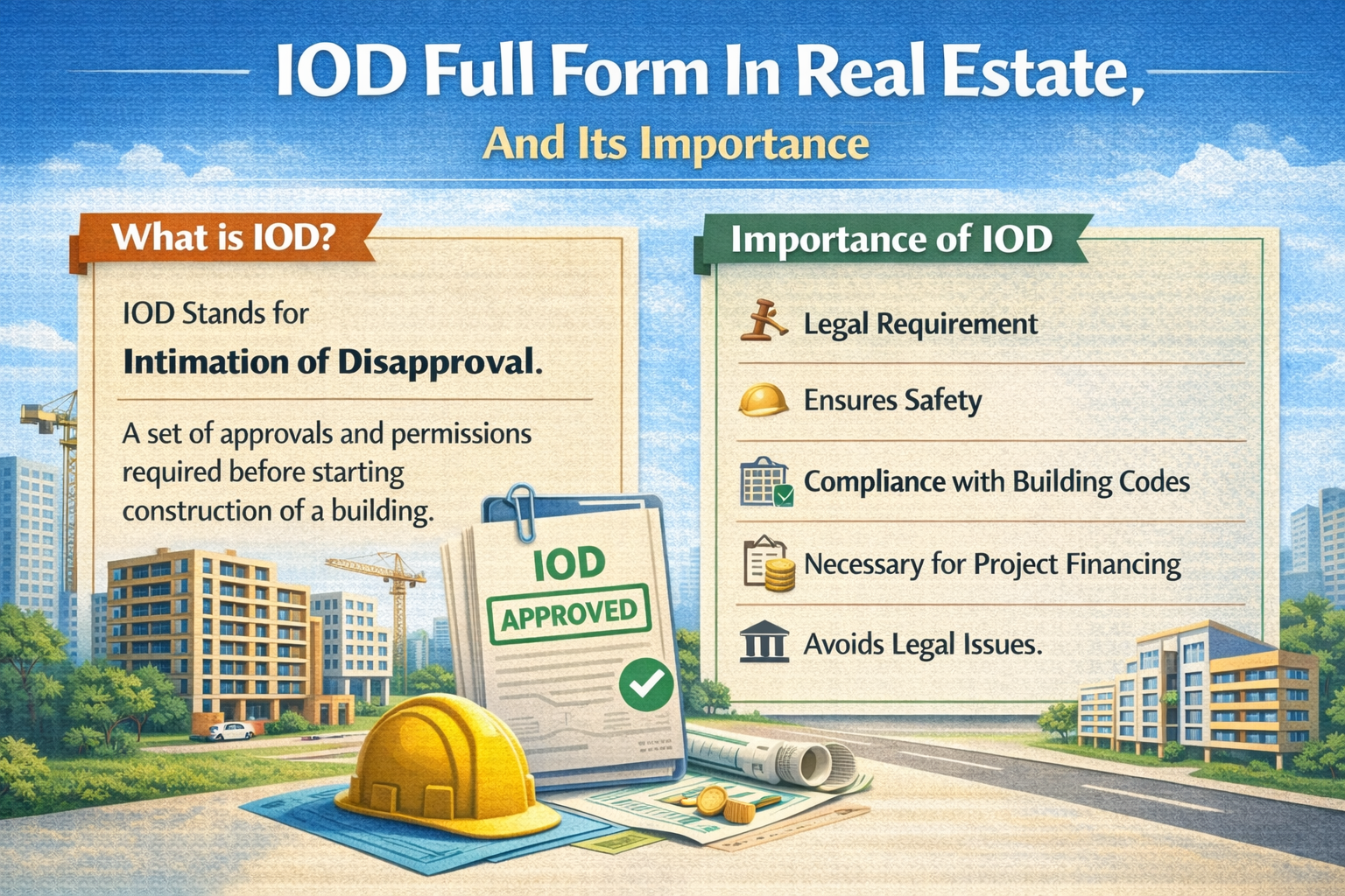 IOD Full Form In Real Estate​, And Its Importance